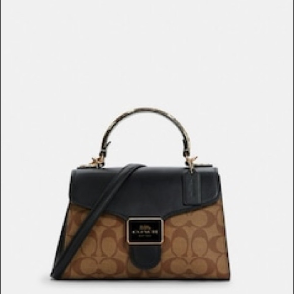 Coach Pepper Satchel In Signature Canvas